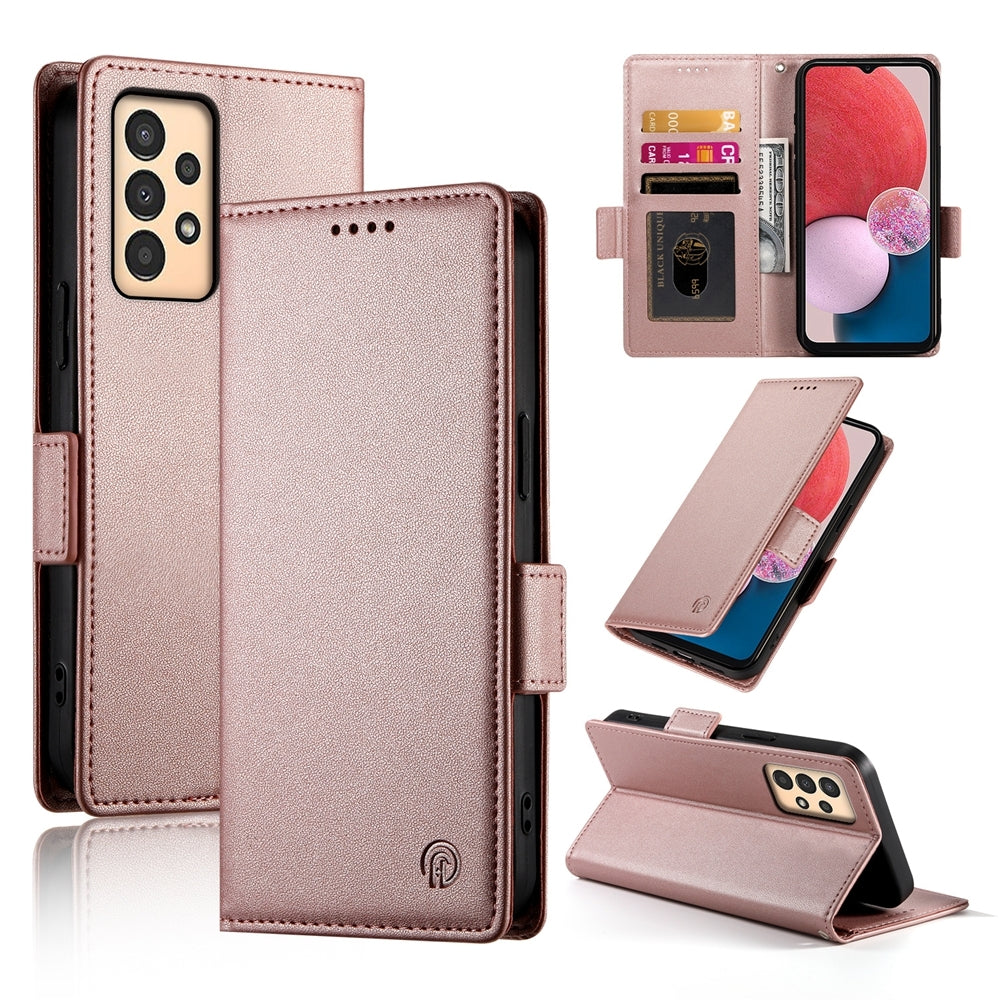 Samsung Galaxy A13 4G/5G Wallet Case - Luxury Magnetic PU Leather Flip Cover with Card Slots, Stand & Shockproof Protection