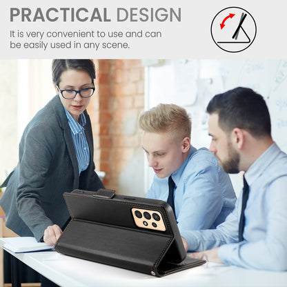 Samsung Galaxy A04s Wallet Case - Luxury Magnetic PU Leather Flip Cover with Card Slots, Stand & Shockproof Protection