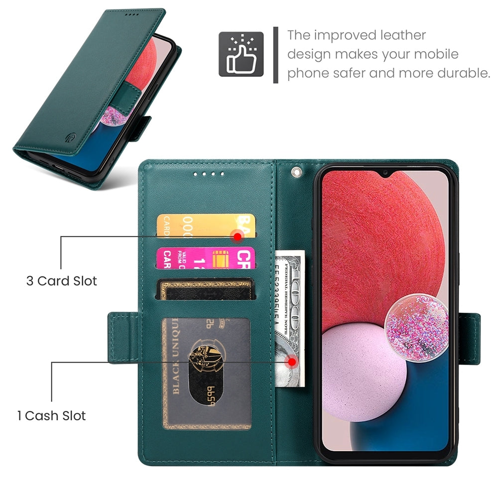 Samsung Galaxy A04s Wallet Case - Luxury Magnetic PU Leather Flip Cover with Card Slots, Stand & Shockproof Protection