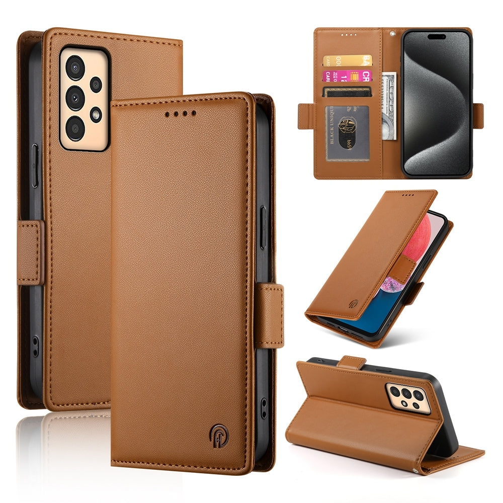 Samsung Galaxy A13 4G/5G Wallet Case - Luxury Magnetic PU Leather Flip Cover with Card Slots, Stand & Shockproof Protection