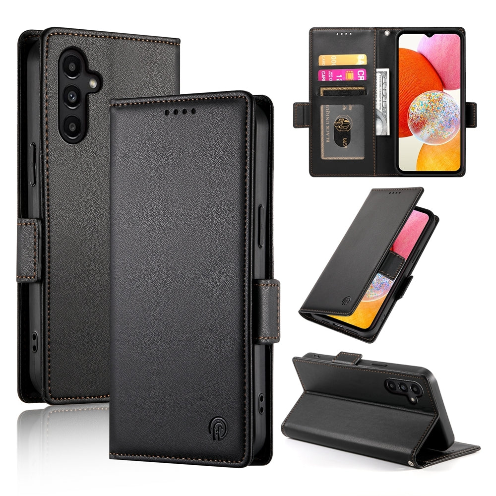 Samsung Galaxy A14 4G/5G Wallet Case - Luxury Magnetic PU Leather Flip Cover with Card Slots, Stand & Shockproof Protection