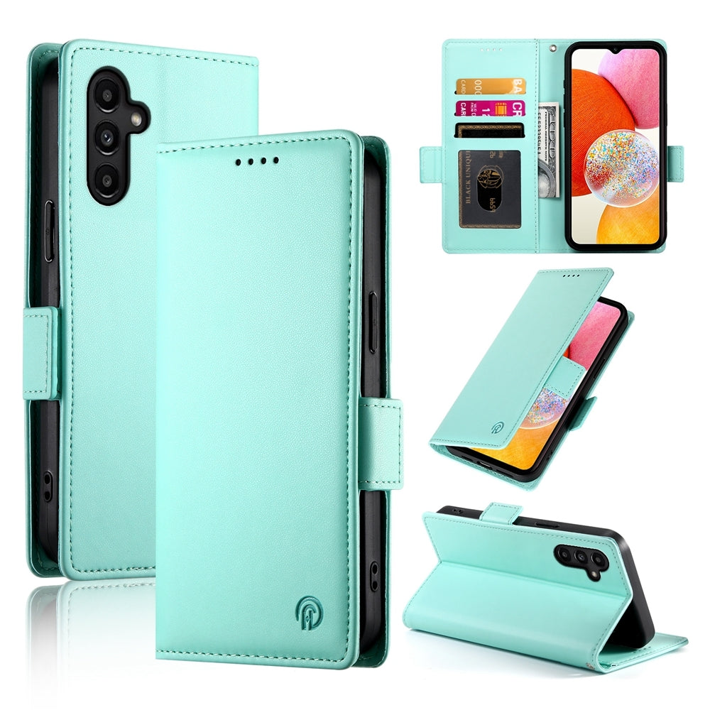 Samsung Galaxy A14 4G/5G Wallet Case - Luxury Magnetic PU Leather Flip Cover with Card Slots, Stand & Shockproof Protection