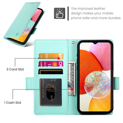 Samsung Galaxy A14 4G/5G Wallet Case - Luxury Magnetic PU Leather Flip Cover with Card Slots, Stand & Shockproof Protection