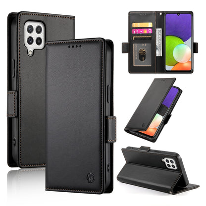 Samsung Galaxy A22 4G Wallet Case - Luxury Magnetic PU Leather Flip Cover with Card Slots, Stand & Shockproof Protection