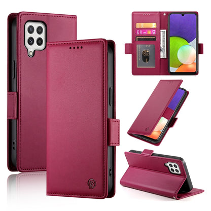 Samsung Galaxy A22 4G Wallet Case - Luxury Magnetic PU Leather Flip Cover with Card Slots, Stand & Shockproof Protection