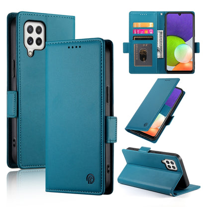 Samsung Galaxy A22 4G Wallet Case - Luxury Magnetic PU Leather Flip Cover with Card Slots, Stand & Shockproof Protection