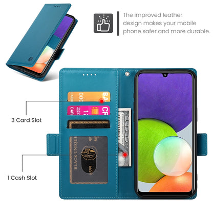 Samsung Galaxy A22 4G Wallet Case - Luxury Magnetic PU Leather Flip Cover with Card Slots, Stand & Shockproof Protection