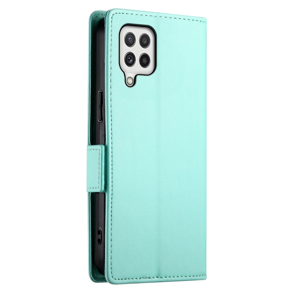 Samsung Galaxy A22 4G Wallet Case - Luxury Magnetic PU Leather Flip Cover with Card Slots, Stand & Shockproof Protection