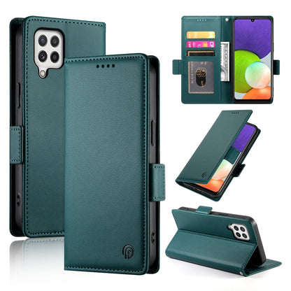 Samsung Galaxy A22 4G Wallet Case - Luxury Magnetic PU Leather Flip Cover with Card Slots, Stand & Shockproof Protection