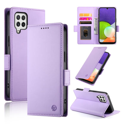 Samsung Galaxy A22 4G Wallet Case - Luxury Magnetic PU Leather Flip Cover with Card Slots, Stand & Shockproof Protection