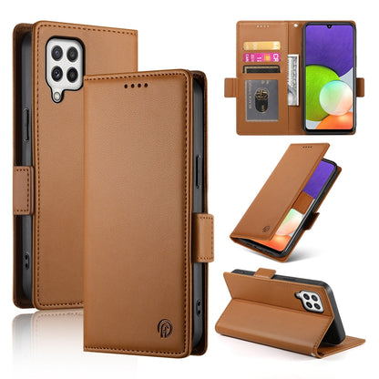 Samsung Galaxy A22 4G Wallet Case - Luxury Magnetic PU Leather Flip Cover with Card Slots, Stand & Shockproof Protection