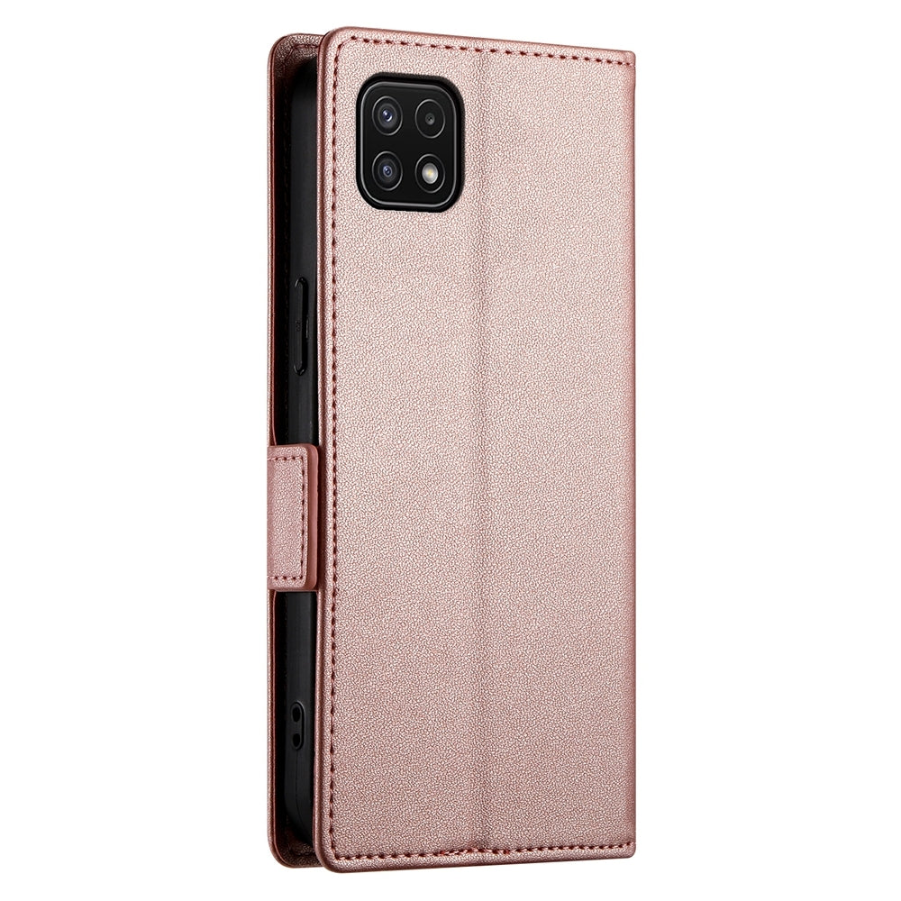 Samsung Galaxy A22 5G Wallet Case - Luxury Magnetic PU Leather Flip Cover with Card Slots, Stand & Shockproof Protection