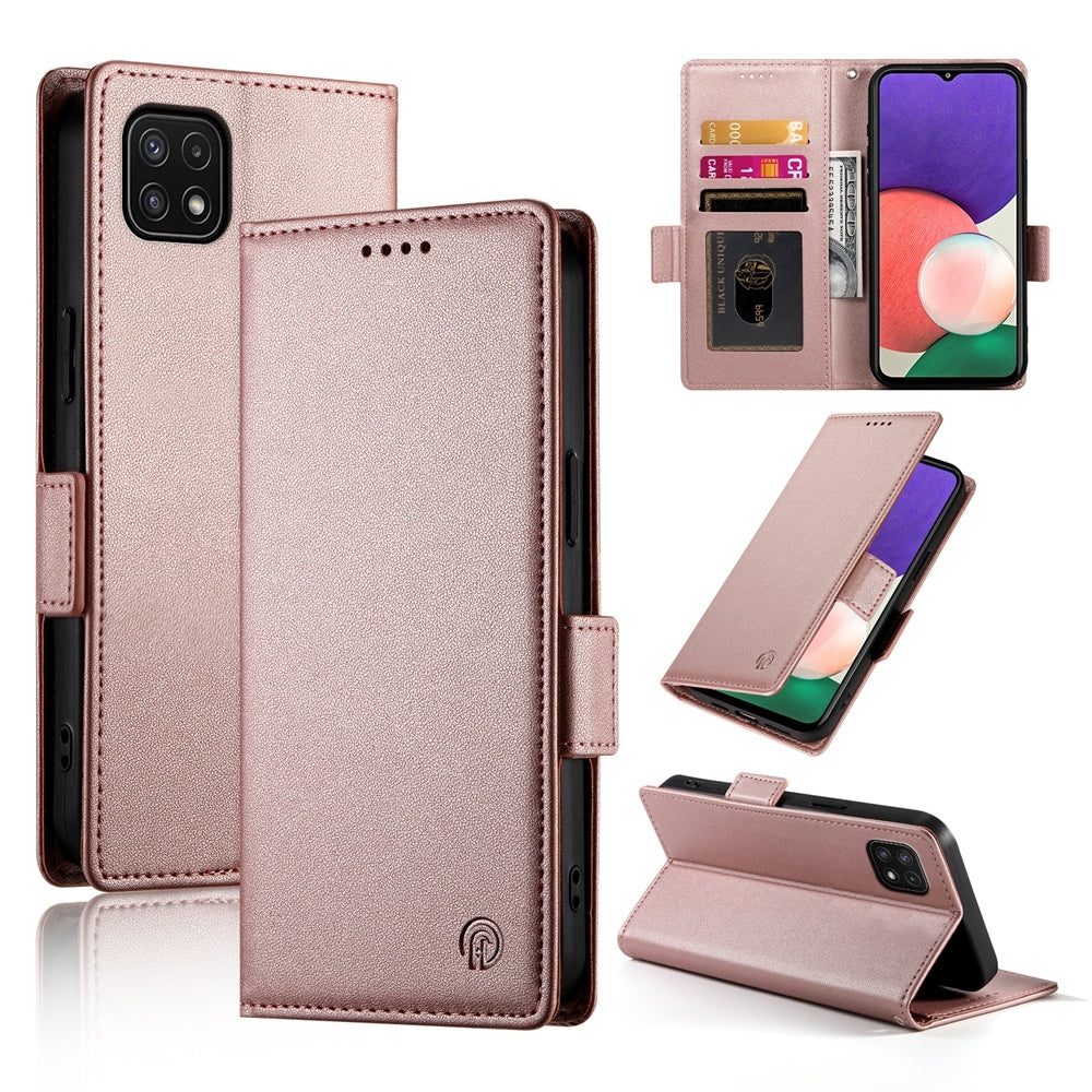 Samsung Galaxy F42 5G Wallet Case - Luxury Magnetic PU Leather Flip Cover with Card Slots, Stand & Shockproof Protection