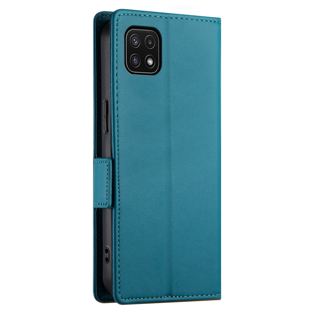 Samsung Galaxy A22 5G Wallet Case - Luxury Magnetic PU Leather Flip Cover with Card Slots, Stand & Shockproof Protection