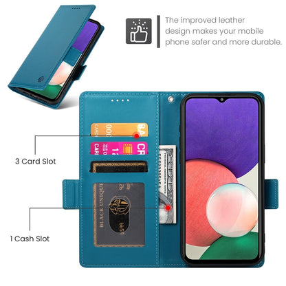 Samsung Galaxy A22 5G Wallet Case - Luxury Magnetic PU Leather Flip Cover with Card Slots, Stand & Shockproof Protection