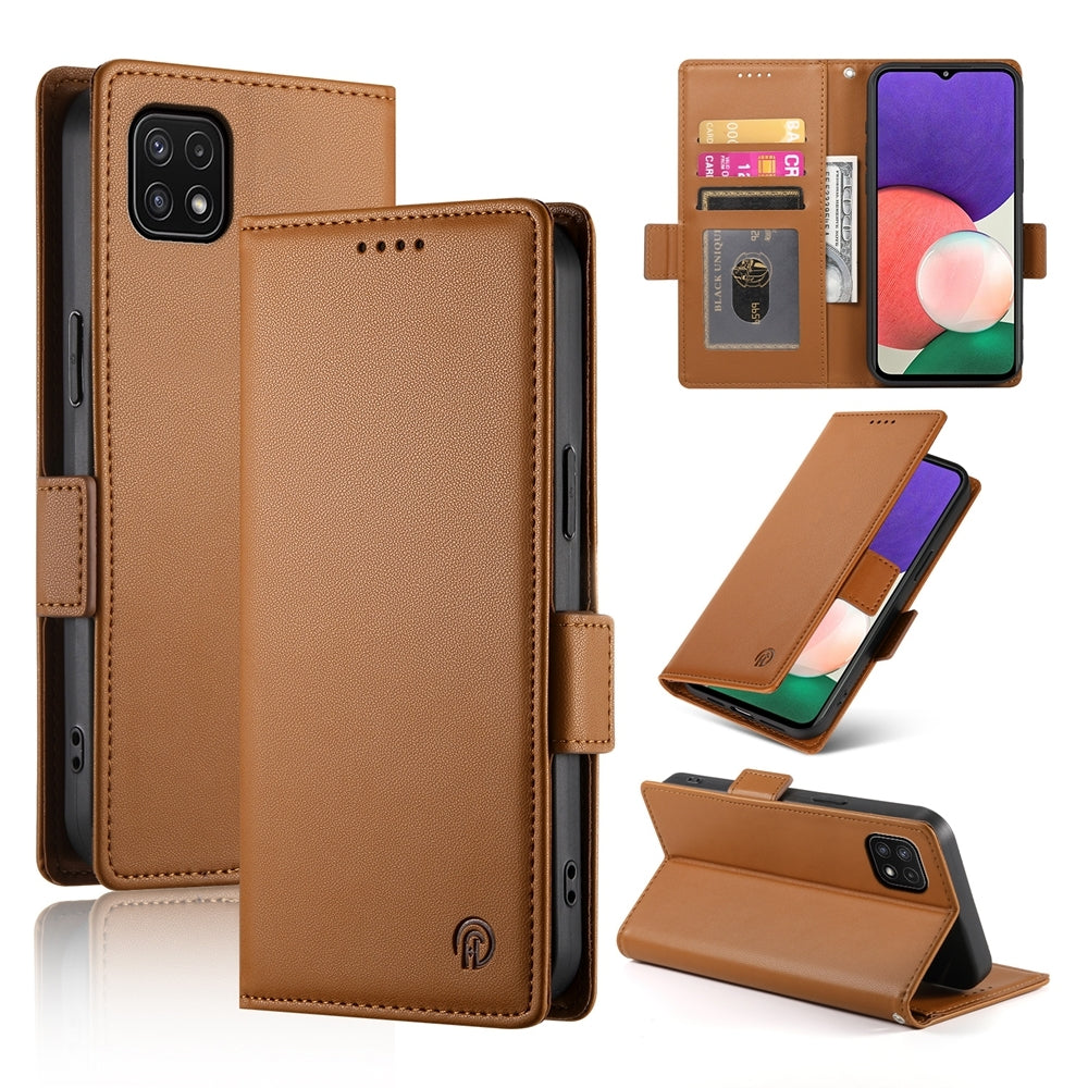 Samsung Galaxy F42 5G Wallet Case - Luxury Magnetic PU Leather Flip Cover with Card Slots, Stand & Shockproof Protection