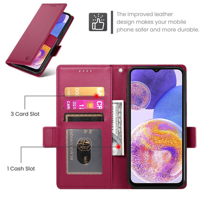 Samsung Galaxy A23 4G/5G Wallet Case - Luxury Magnetic PU Leather Flip Cover with Card Slots, Stand & Shockproof Protection