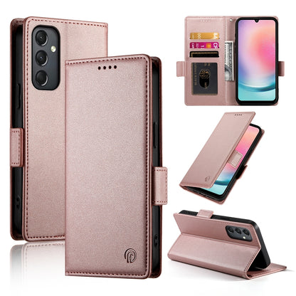 Samsung Galaxy A24 4G Global Wallet Case - Luxury Magnetic PU Leather Flip Cover with Card Slots, Stand & Shockproof Protection