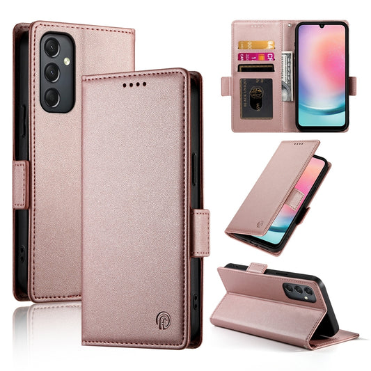 Samsung Galaxy A24 4G Global Wallet Case - Luxury Magnetic PU Leather Flip Cover with Card Slots, Stand & Shockproof Protection