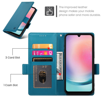 Samsung Galaxy A24 4G Global Wallet Case - Luxury Magnetic PU Leather Flip Cover with Card Slots, Stand & Shockproof Protection