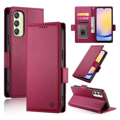 Samsung Galaxy A25 5G Global Wallet Case - Luxury Magnetic PU Leather Flip Cover with Card Slots, Stand & Shockproof Protection