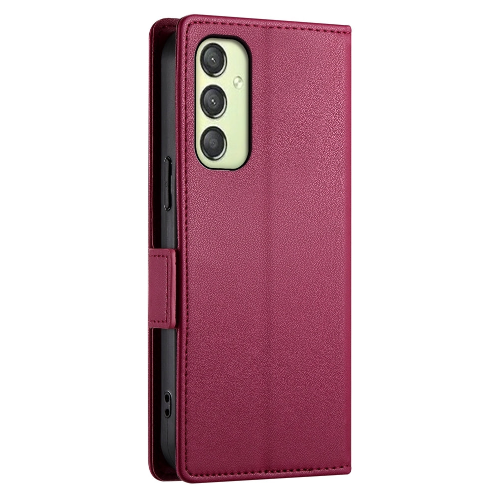 Samsung Galaxy A25 5G Global Wallet Case - Luxury Magnetic PU Leather Flip Cover with Card Slots, Stand & Shockproof Protection