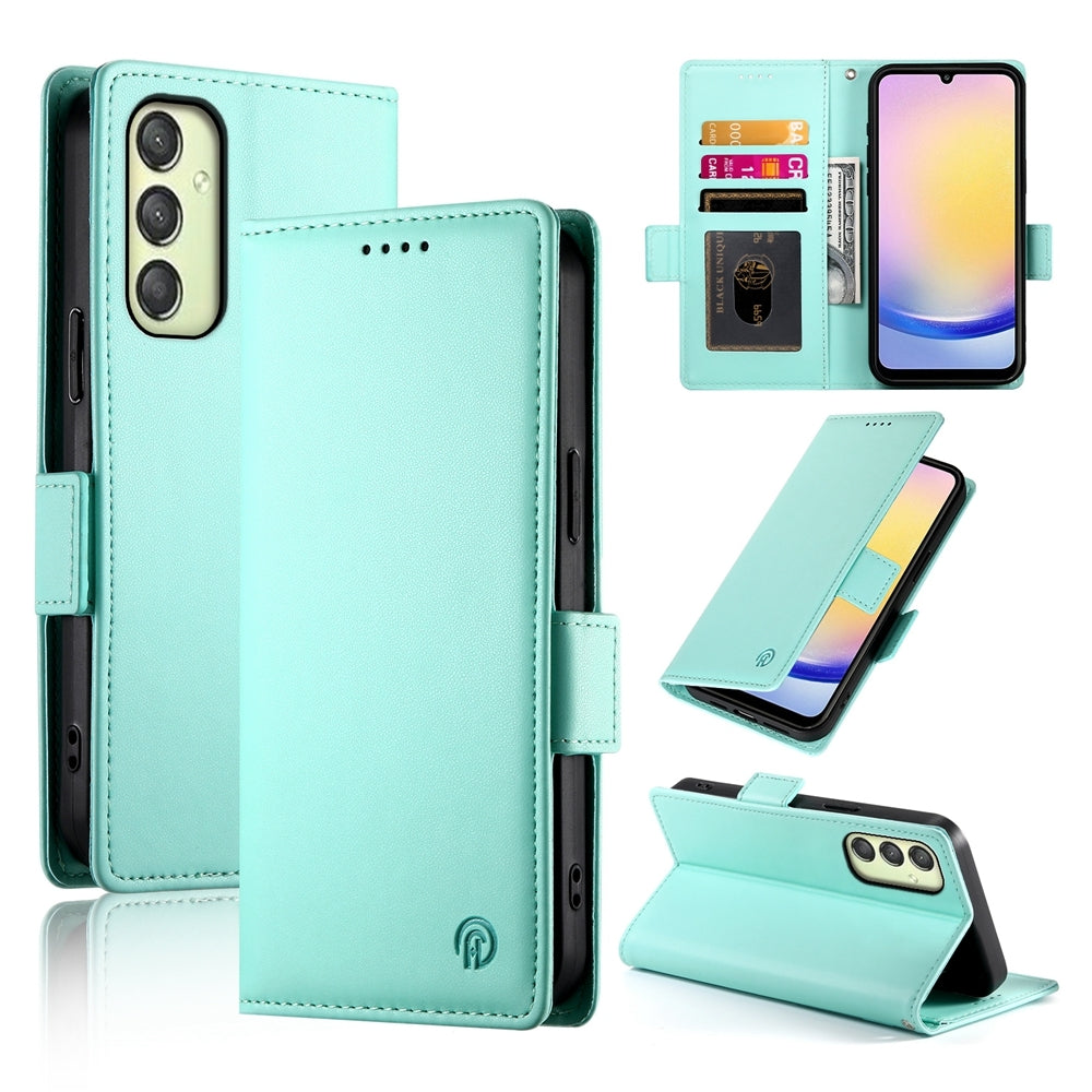 Samsung Galaxy A25 5G Global Wallet Case - Luxury Magnetic PU Leather Flip Cover with Card Slots, Stand & Shockproof Protection