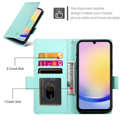 Samsung Galaxy A25 5G Global Wallet Case - Luxury Magnetic PU Leather Flip Cover with Card Slots, Stand & Shockproof Protection