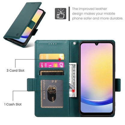 Samsung Galaxy A25 5G Global Wallet Case - Luxury Magnetic PU Leather Flip Cover with Card Slots, Stand & Shockproof Protection