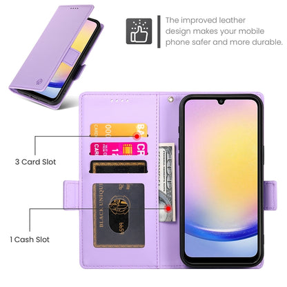 Samsung Galaxy A25 5G Global Wallet Case - Luxury Magnetic PU Leather Flip Cover with Card Slots, Stand & Shockproof Protection