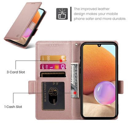 Samsung Galaxy A32 4G Wallet Case - Luxury Magnetic PU Leather Flip Cover with Card Slots, Stand & Shockproof Protection