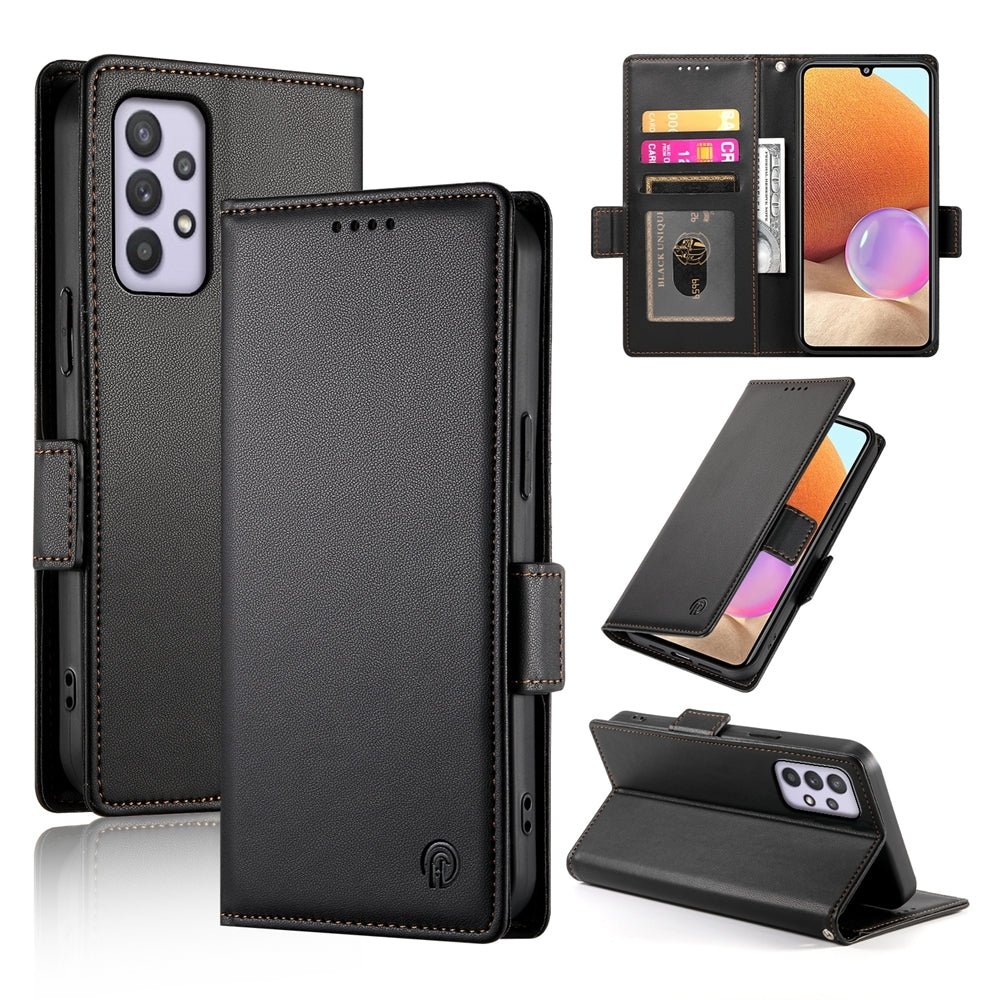 Samsung Galaxy A32 4G Wallet Case - Luxury Magnetic PU Leather Flip Cover with Card Slots, Stand & Shockproof Protection