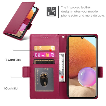 Samsung Galaxy A32 4G Wallet Case - Luxury Magnetic PU Leather Flip Cover with Card Slots, Stand & Shockproof Protection