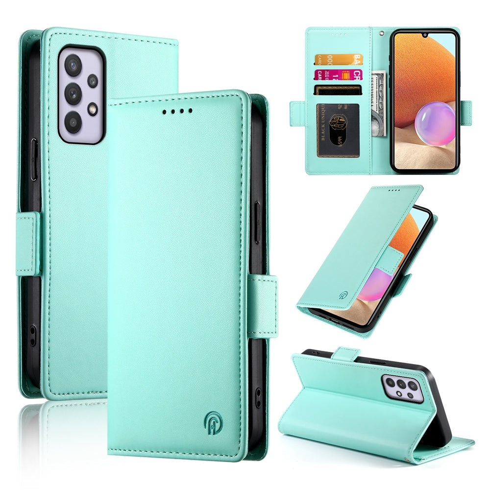 Samsung Galaxy A32 4G Wallet Case - Luxury Magnetic PU Leather Flip Cover with Card Slots, Stand & Shockproof Protection