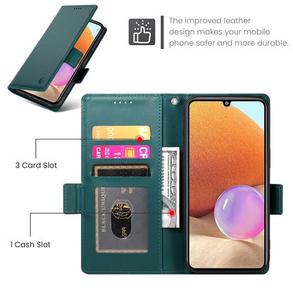 Samsung Galaxy A32 4G Wallet Case - Luxury Magnetic PU Leather Flip Cover with Card Slots, Stand & Shockproof Protection
