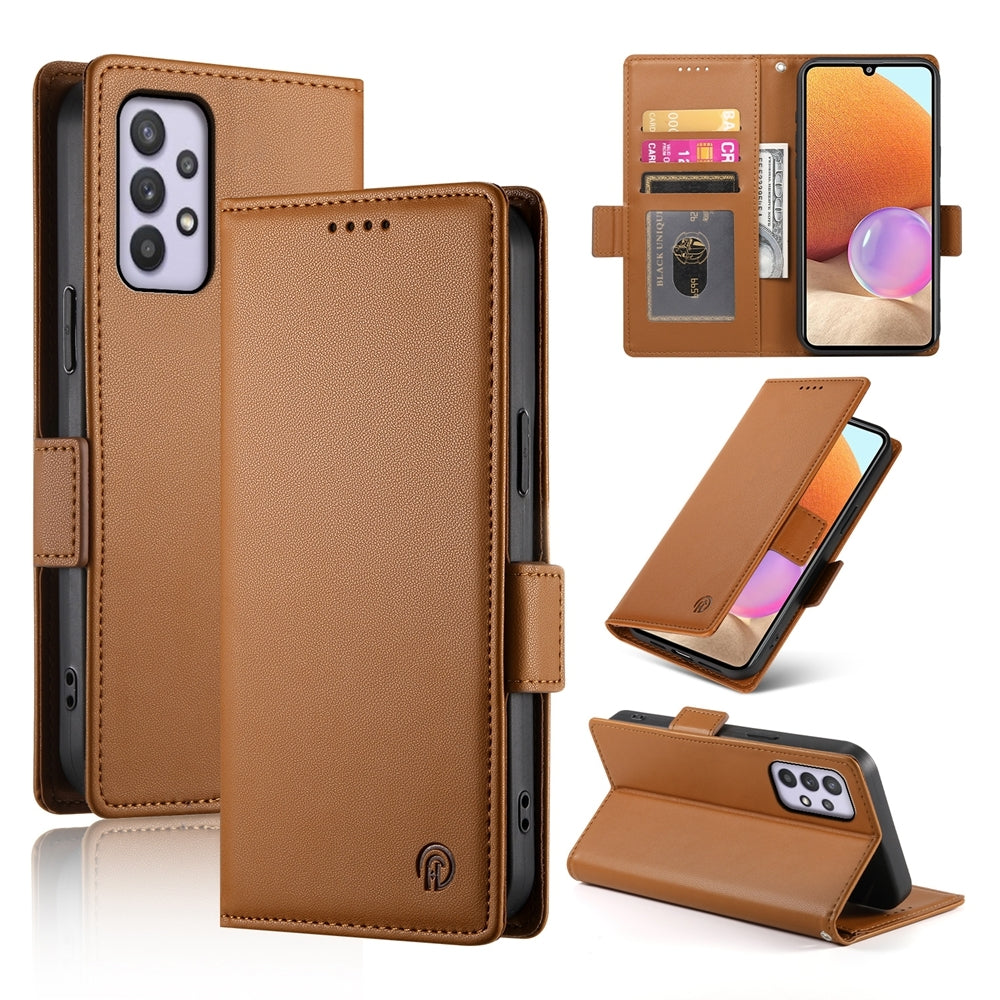 Samsung Galaxy A32 4G Wallet Case - Luxury Magnetic PU Leather Flip Cover with Card Slots, Stand & Shockproof Protection