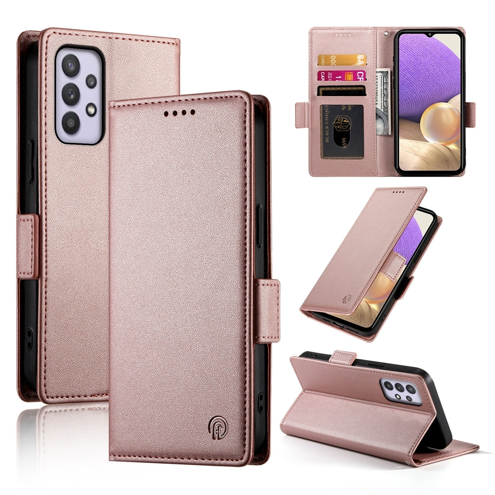 Samsung Galaxy A32 5G Wallet Case - Luxury Magnetic PU Leather Flip Cover with Card Slots, Stand & Shockproof Protection