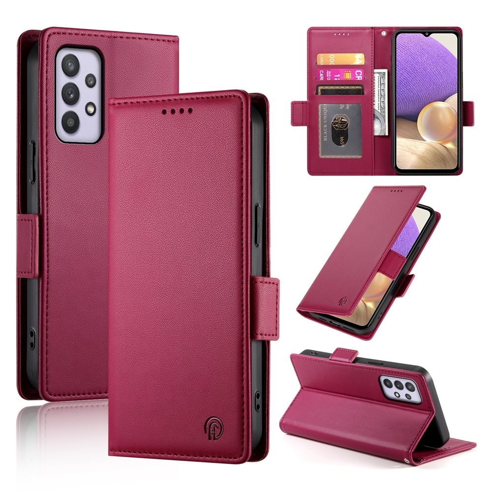Samsung Galaxy A32 5G Wallet Case - Luxury Magnetic PU Leather Flip Cover with Card Slots, Stand & Shockproof Protection