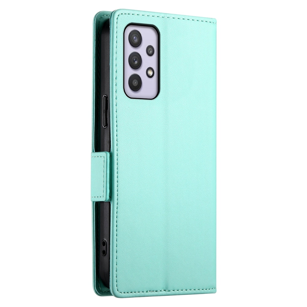 Samsung Galaxy M32 5G Wallet Case - Luxury Magnetic PU Leather Flip Cover with Card Slots, Stand & Shockproof Protection