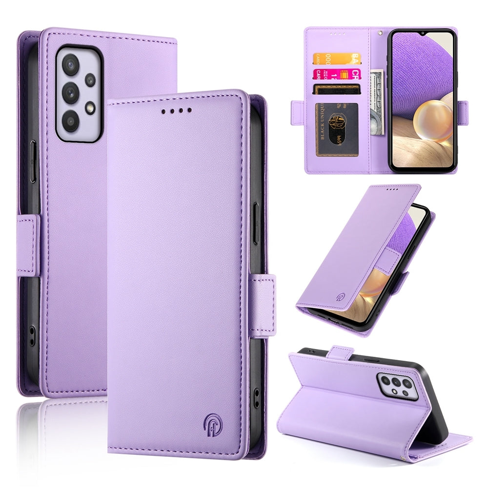 Samsung Galaxy M32 5G Wallet Case - Luxury Magnetic PU Leather Flip Cover with Card Slots, Stand & Shockproof Protection