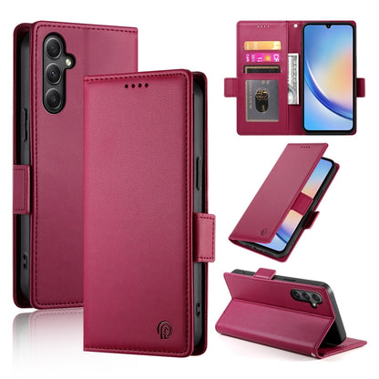 Samsung Galaxy A34 5G Wallet Case - Luxury Magnetic PU Leather Flip Cover with Card Slots, Stand & Shockproof Protection