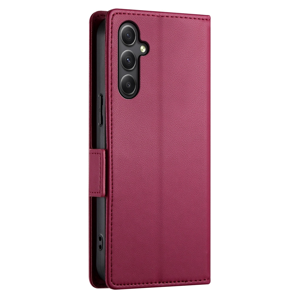 Samsung Galaxy A34 5G Wallet Case - Luxury Magnetic PU Leather Flip Cover with Card Slots, Stand & Shockproof Protection