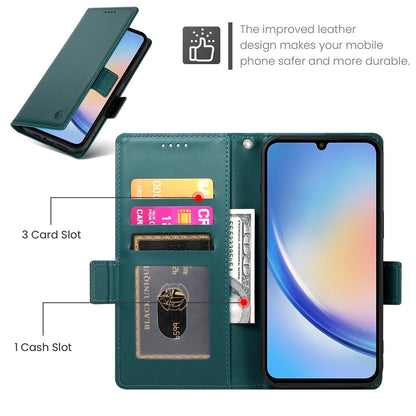 Samsung Galaxy A34 5G Wallet Case - Luxury Magnetic PU Leather Flip Cover with Card Slots, Stand & Shockproof Protection