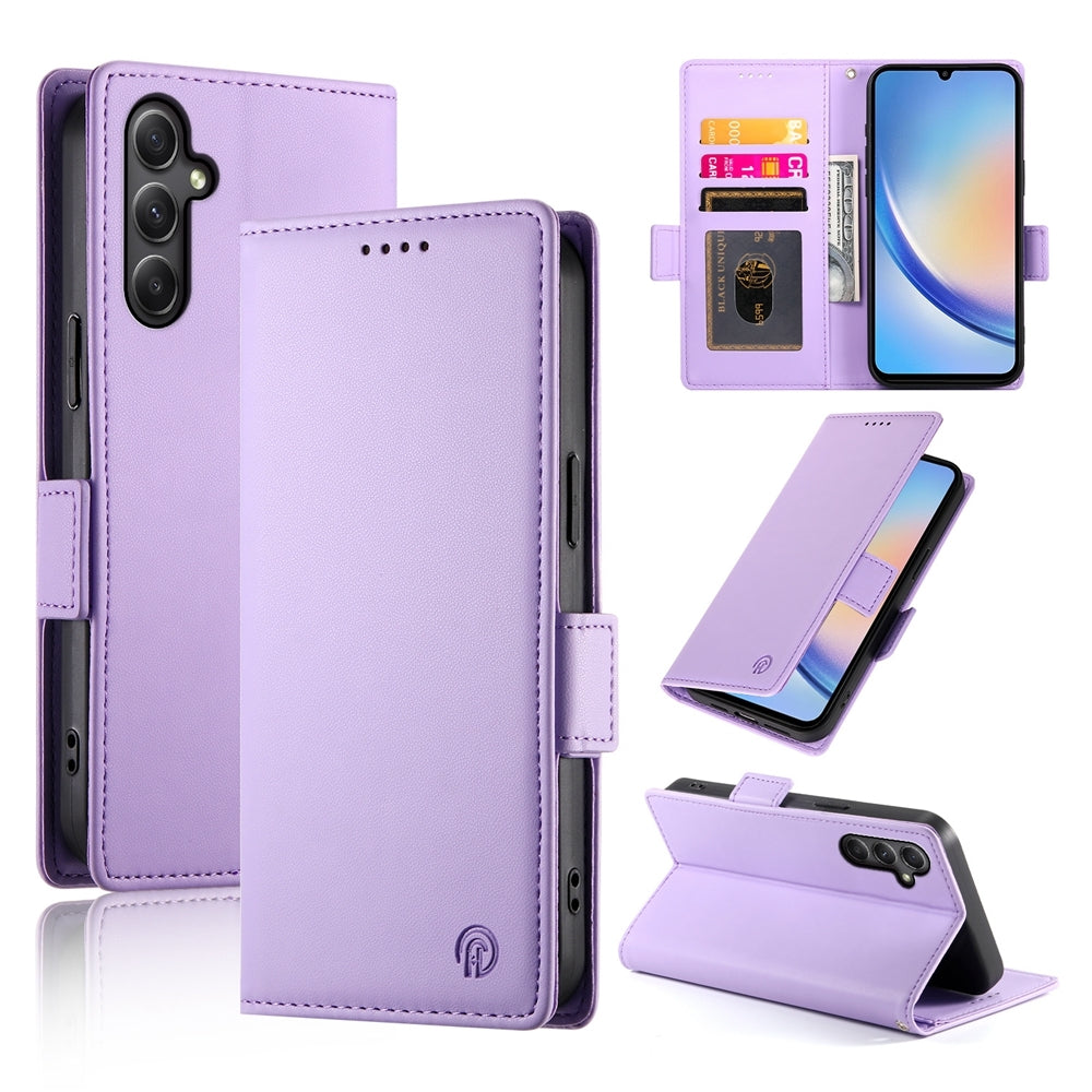 Samsung Galaxy A34 5G Wallet Case - Luxury Magnetic PU Leather Flip Cover with Card Slots, Stand & Shockproof Protection