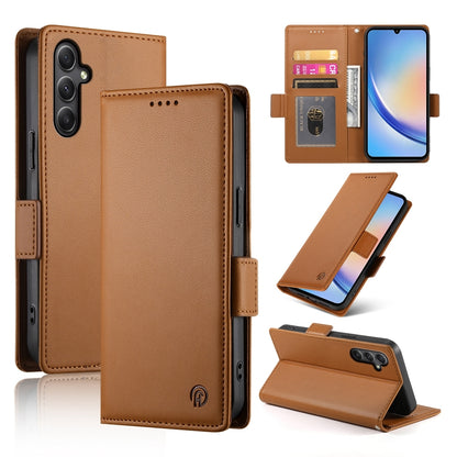 Samsung Galaxy A34 5G Wallet Case - Luxury Magnetic PU Leather Flip Cover with Card Slots, Stand & Shockproof Protection