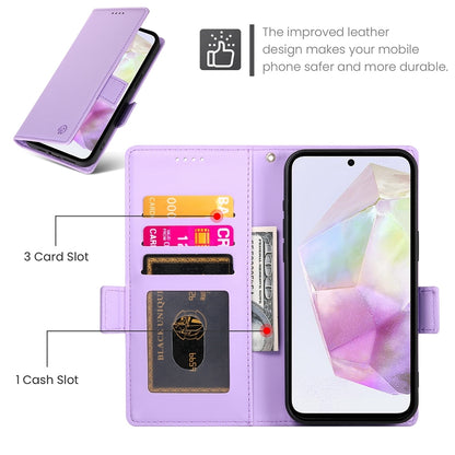 Samsung Galaxy A35 5G Wallet Case - Luxury Magnetic PU Leather Flip Cover with Card Slots, Stand & Shockproof Protection