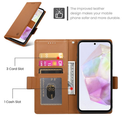 Samsung Galaxy A35 5G Wallet Case - Luxury Magnetic PU Leather Flip Cover with Card Slots, Stand & Shockproof Protection
