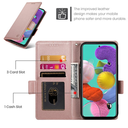 Samsung Galaxy A51 4G Wallet Case - Luxury Magnetic PU Leather Flip Cover with Card Slots, Stand & Shockproof Protection