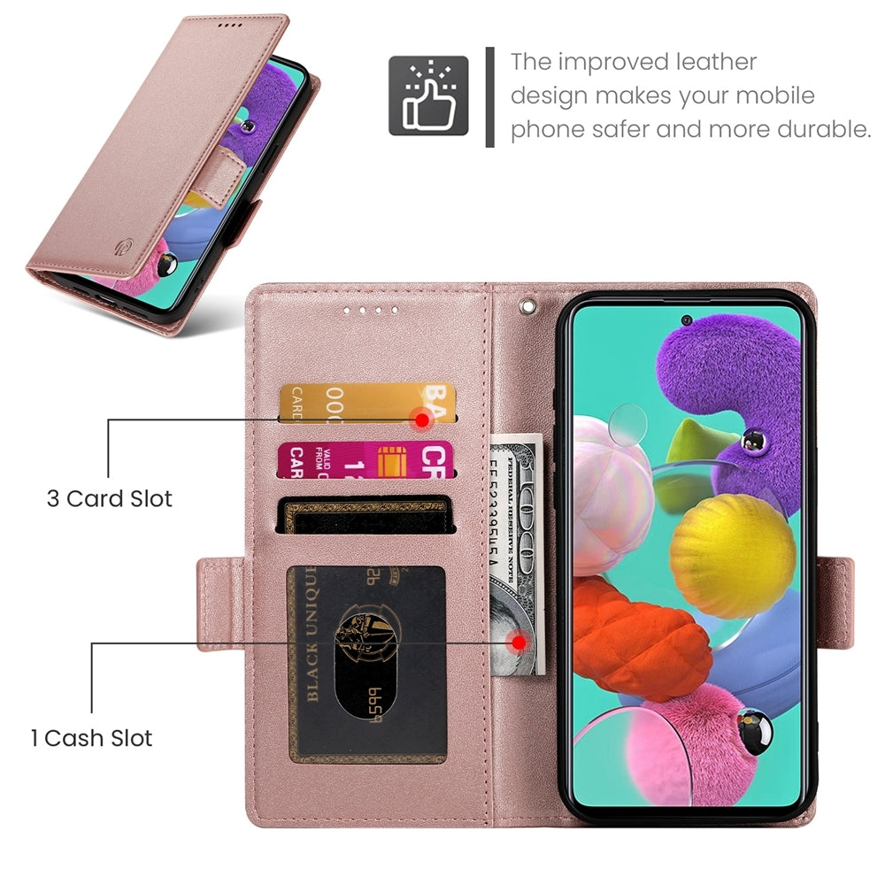 Samsung Galaxy M40s Wallet Case - Luxury Magnetic PU Leather Flip Cover with Card Slots, Stand & Shockproof Protection