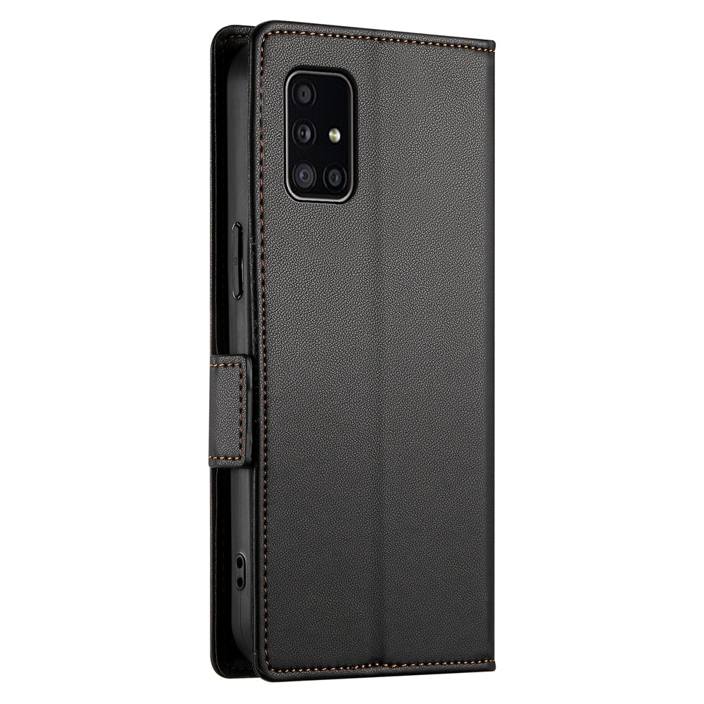 Samsung Galaxy A51 4G Wallet Case - Luxury Magnetic PU Leather Flip Cover with Card Slots, Stand & Shockproof Protection